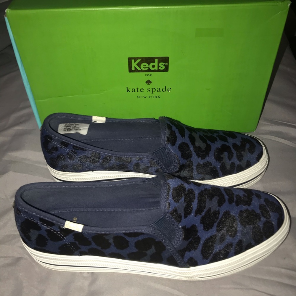 Kate Spade x Keds Leopard Print Sneakers Sz 10